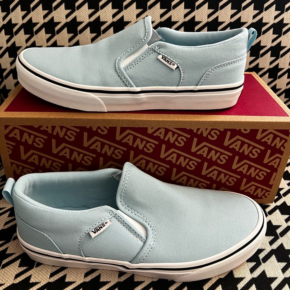 Vans Asher Youth Slip-On Shoes- Size 5